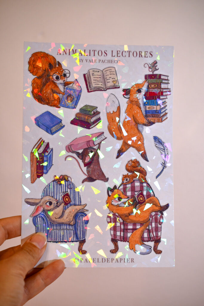 STICKER ANIMALITOS LECTORES