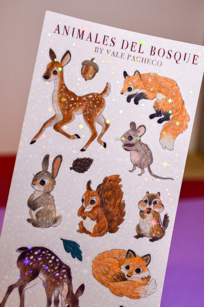 STICKER PEQUEÑO ANIMALES DEL BOSQUE
