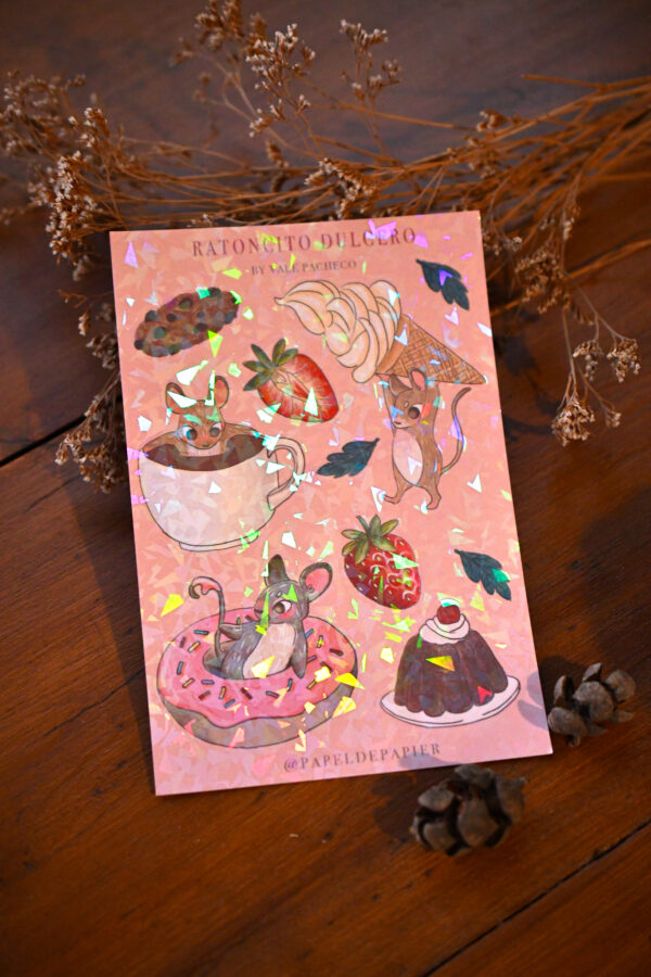 STICKER RATONCITO DULCERO DONA - Imagen 1