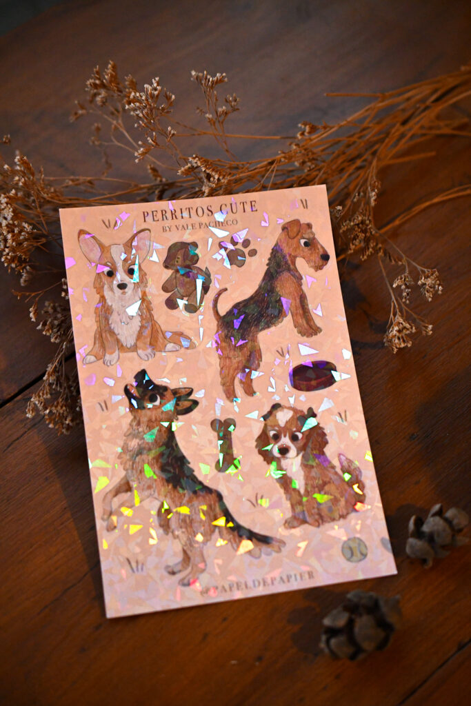 STICKERS PERRITOS CUTE