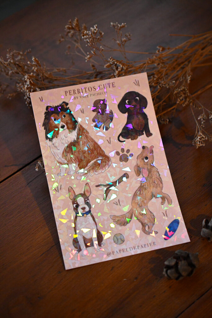 STICKER PERRITOS CUTE