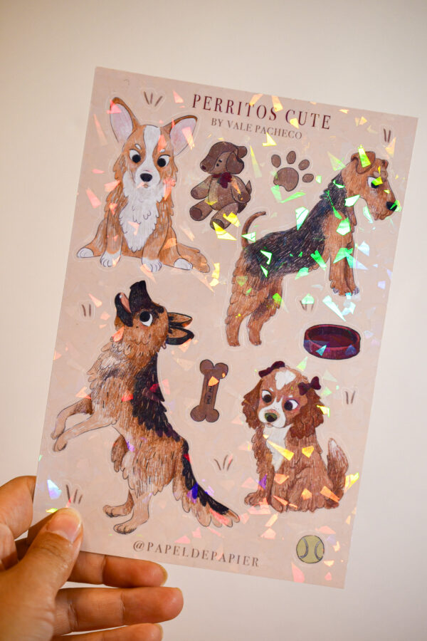 STICKERS PERRITOS CUTE - Imagen 1