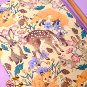 LIBRETA A5 ANIMALITOS DEL BOSQUE CREMA - Imagen 3