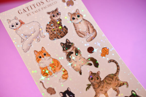 STICKER GATITOS PEQUEÑOS - Imagen 2