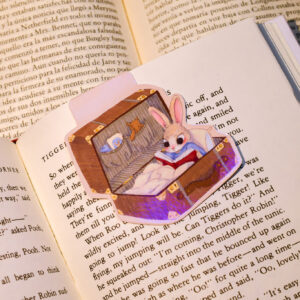 MARCAPAGINAS MAGNETICO CONEJITO EN MALETA - Imagen 3