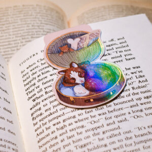 MARCAPAGINAS MAGENTICO PERRITO EN MALETA - Imagen 4