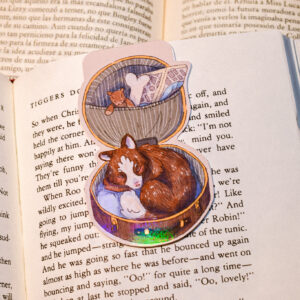 MARCAPAGINAS MAGENTICO PERRITO EN MALETA - Imagen 5