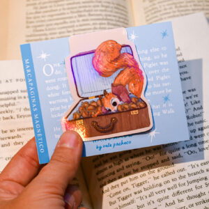 MARCAPAGINAS MAGENTICO ARDILLA EN MALETA - Imagen 3