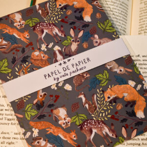 TARJETA ANIMALES DEL BOSQUE VERDE - Imagen 2