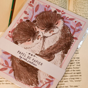 TARJETA ABRAZO DE NUTRIA - Imagen 3