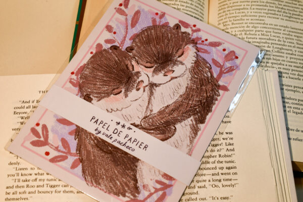 TARJETA ABRAZO DE NUTRIA - Imagen 3