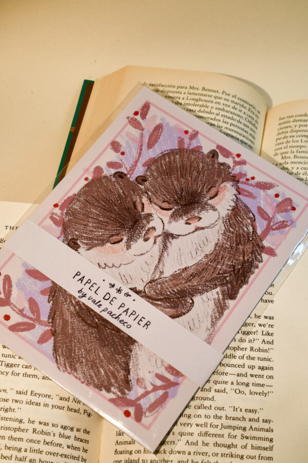 TARJETA ABRAZO DE NUTRIA - Imagen 2