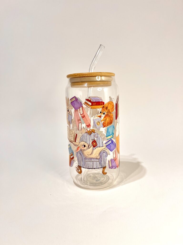 VASO ANIMALITOS LECTORES