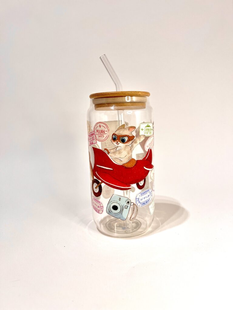 VASO GATITA VIAJERA
