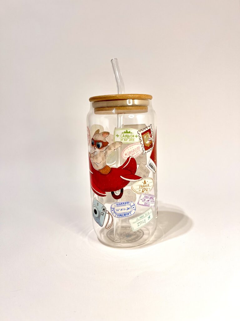 VASO GATITA VIAJERA