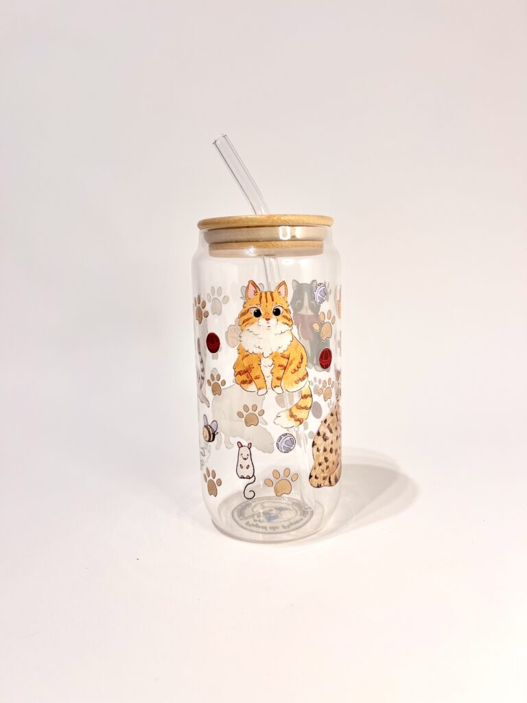 VASO GATITOS