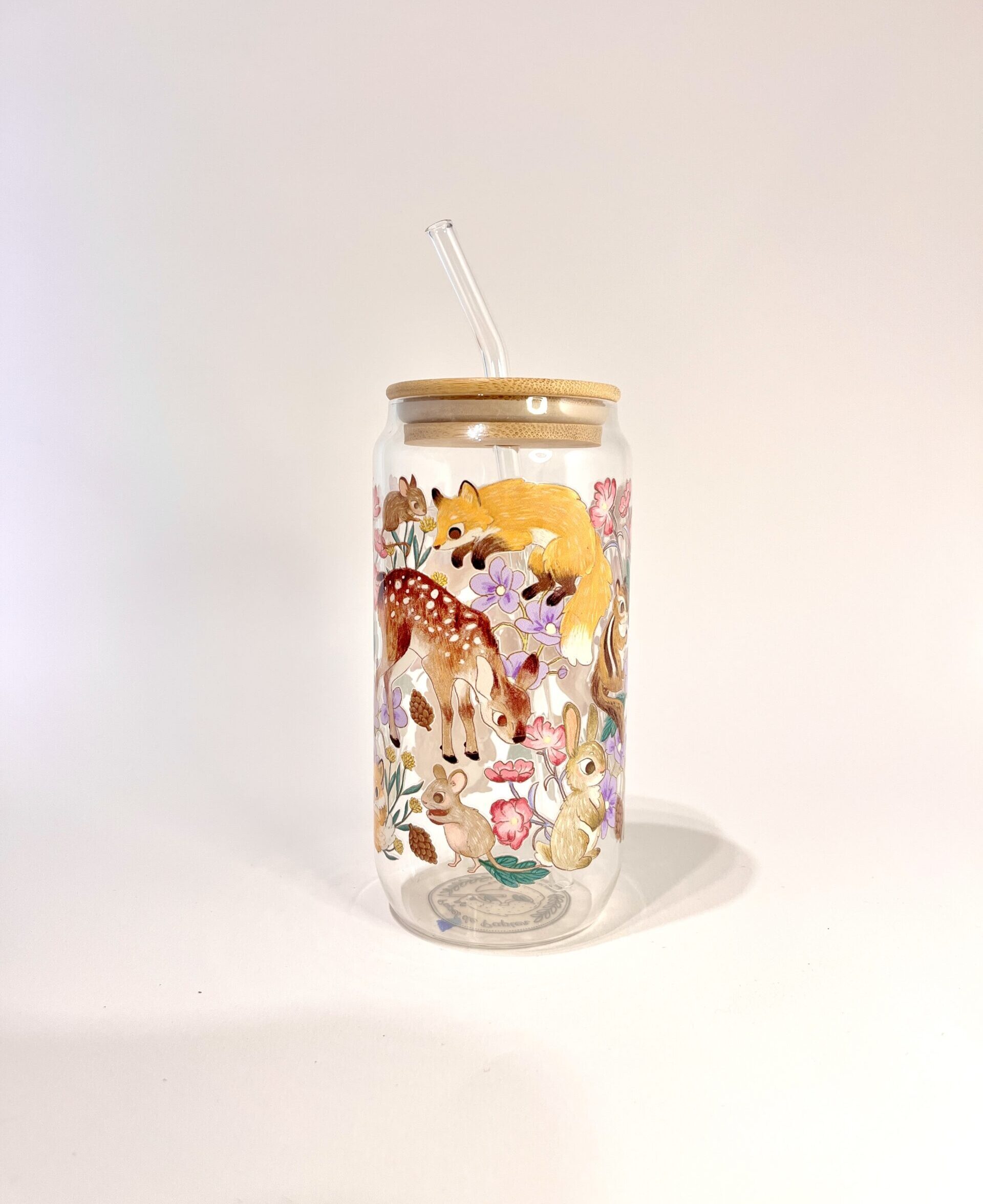 VASO ANIMALITOS DEL BOSQUE FLORIDO - Imagen 1