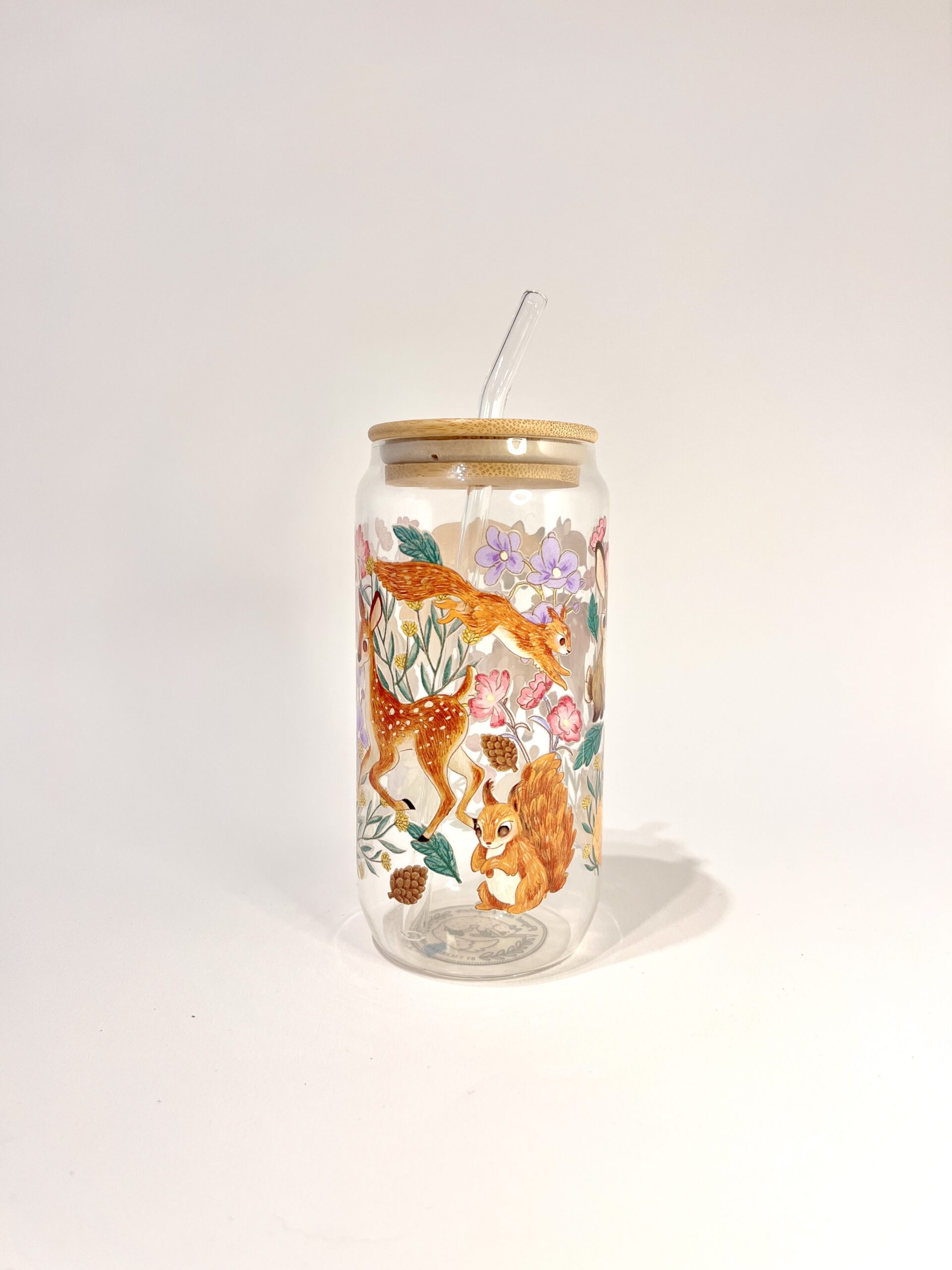 VASO ANIMALITOS DEL BOSQUE FLORIDO - Imagen 4