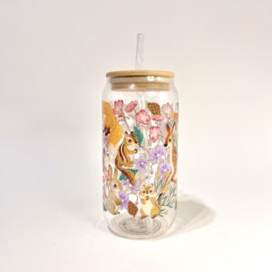 VASO ANIMALITOS DEL BOSQUE FLORIDO - Imagen 6