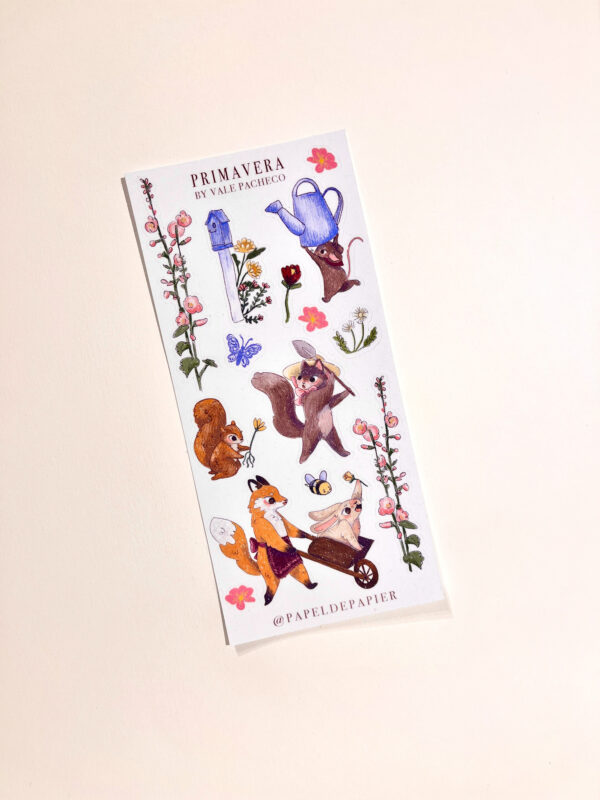 STICKER PEQUEÑO LLEGO LA PRIMAVERA - Imagen 1