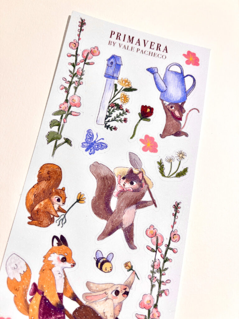 STICKER PEQUEÑO LLEGO LA PRIMAVERA