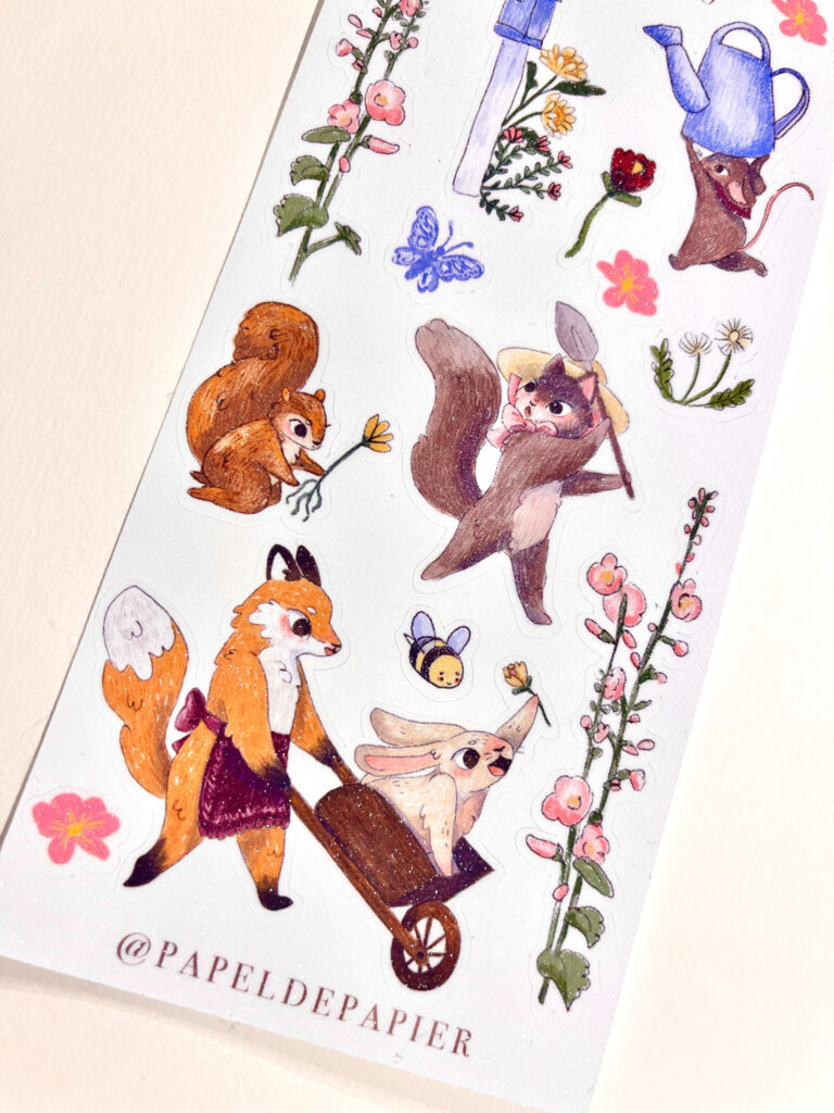 STICKER PEQUEÑO LLEGO LA PRIMAVERA