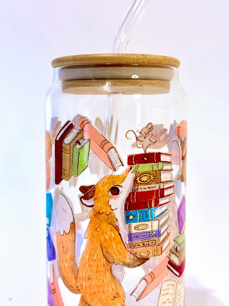VASO ANIMALITOS LECTORES