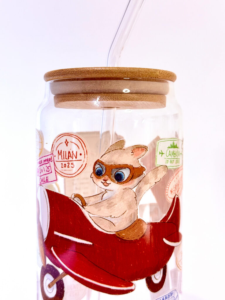 VASO GATITA VIAJERA
