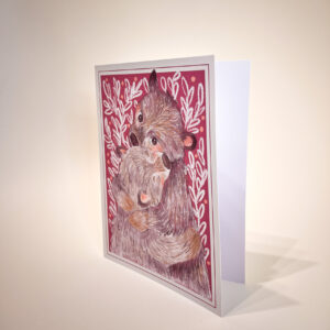 TARJETA ABRAZO DE OSO OSCURA - Imagen 2