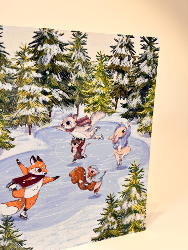 TARJETA NAVIDAD SOBRE HIELO - Imagen 2