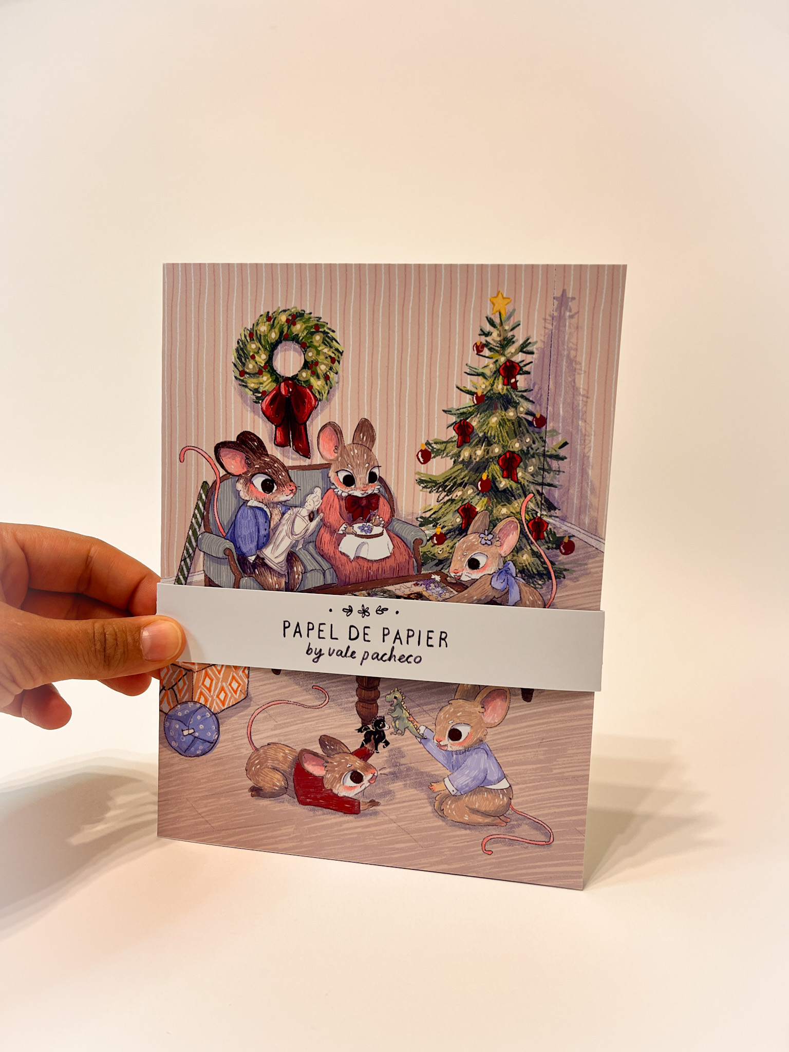 TARJETA RATOFAMILIA NAVIDEÑA - Imagen 5