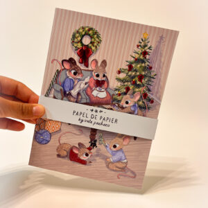 TARJETA RATOFAMILIA NAVIDEÑA