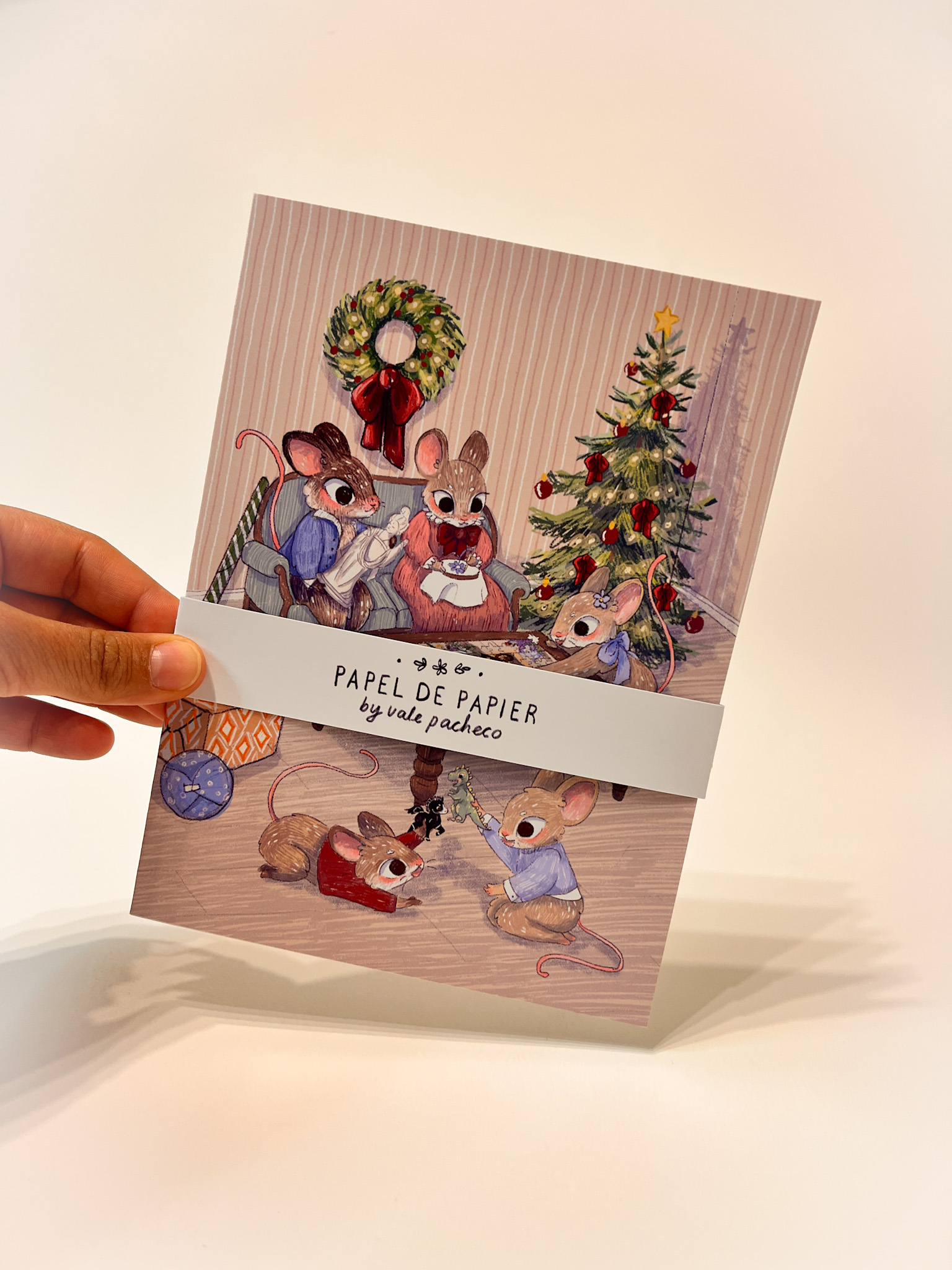 TARJETA RATOFAMILIA NAVIDEÑA - Imagen 1