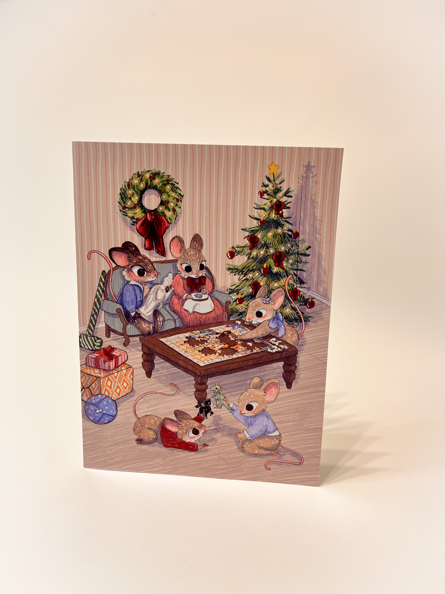 TARJETA RATOFAMILIA NAVIDEÑA - Imagen 2