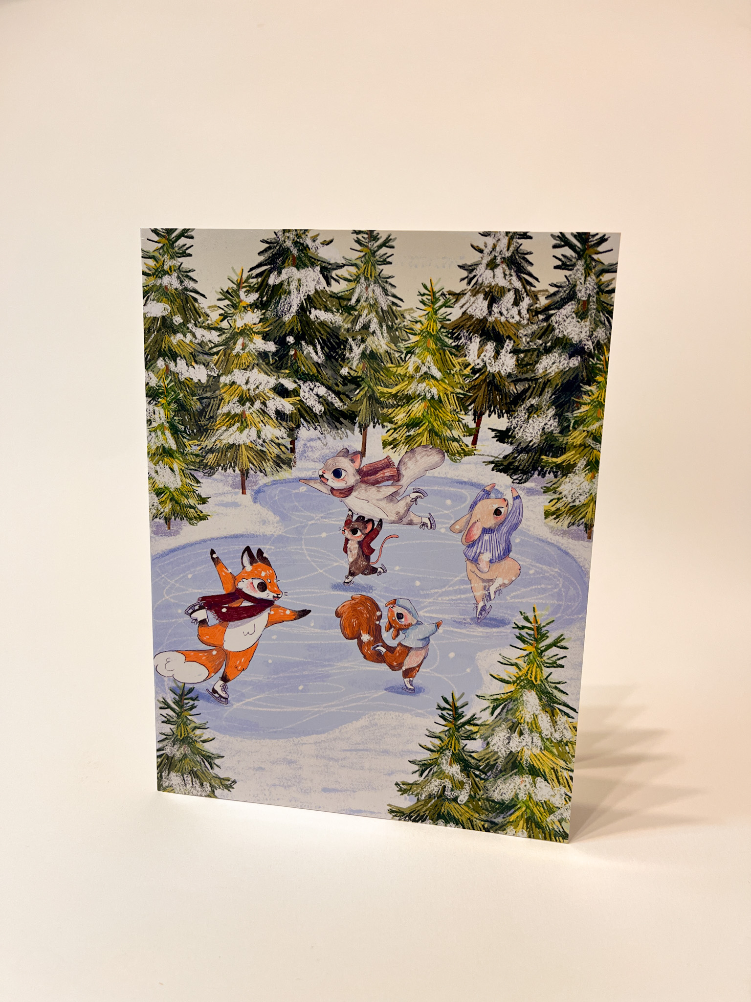 TARJETA NAVIDAD SOBRE HIELO - Imagen 4