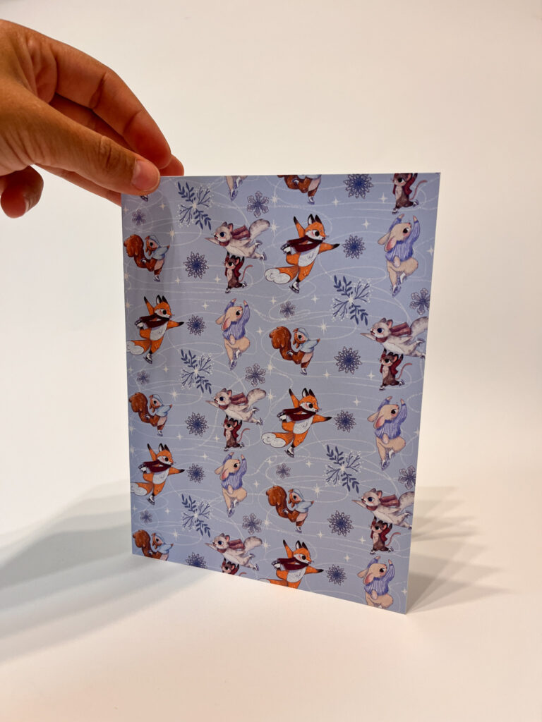 TARJETA SOBRE EL HIELO