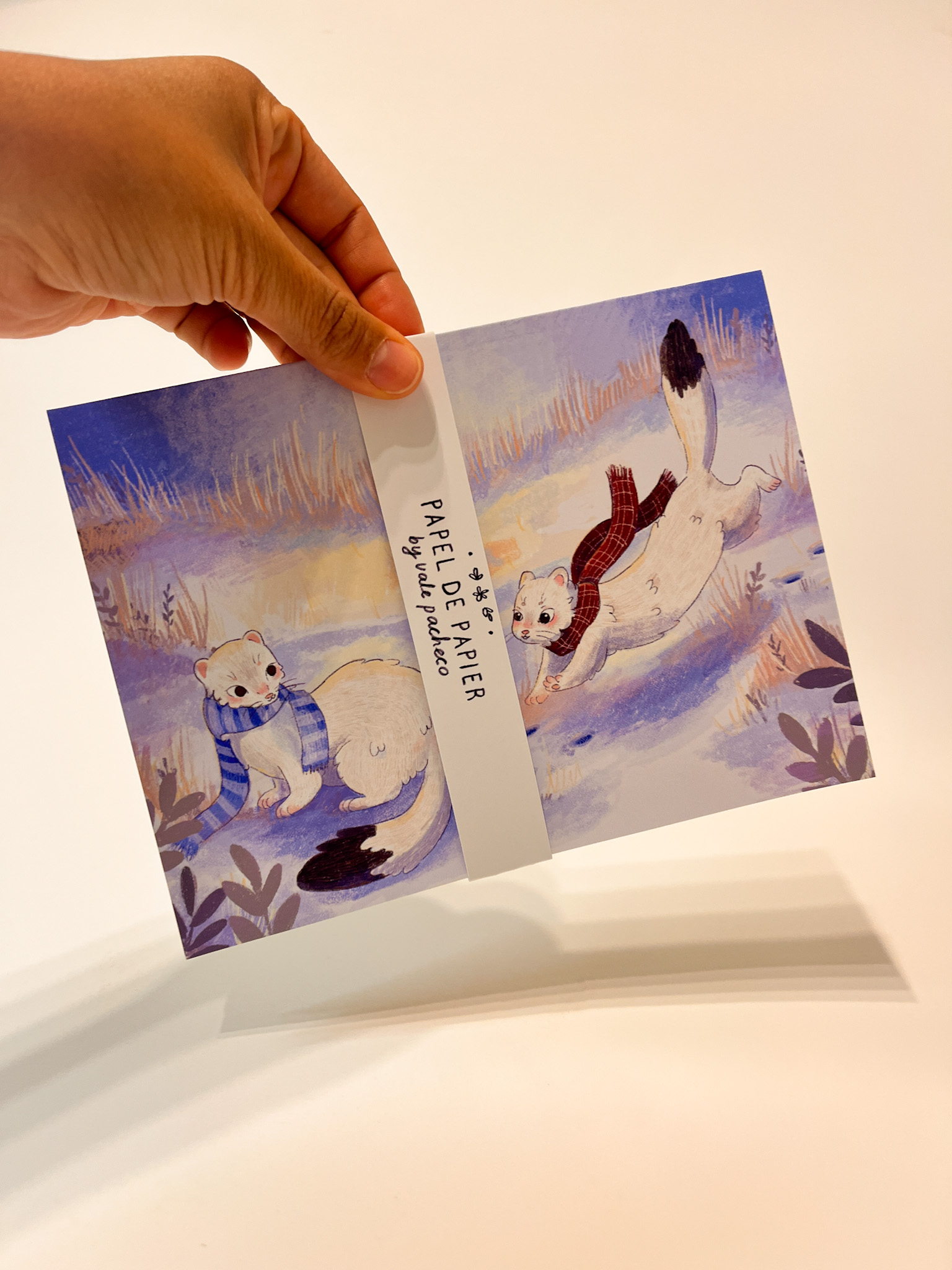 TARJETA ARMIÑOS JUGANDO - Imagen 1