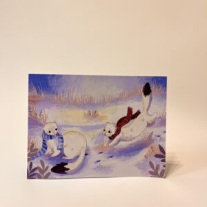 TARJETA ARMIÑOS JUGANDO - Imagen 2