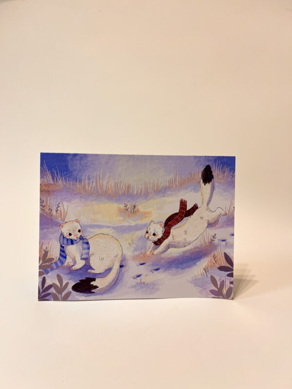 TARJETA ARMIÑOS JUGANDO - Imagen 2