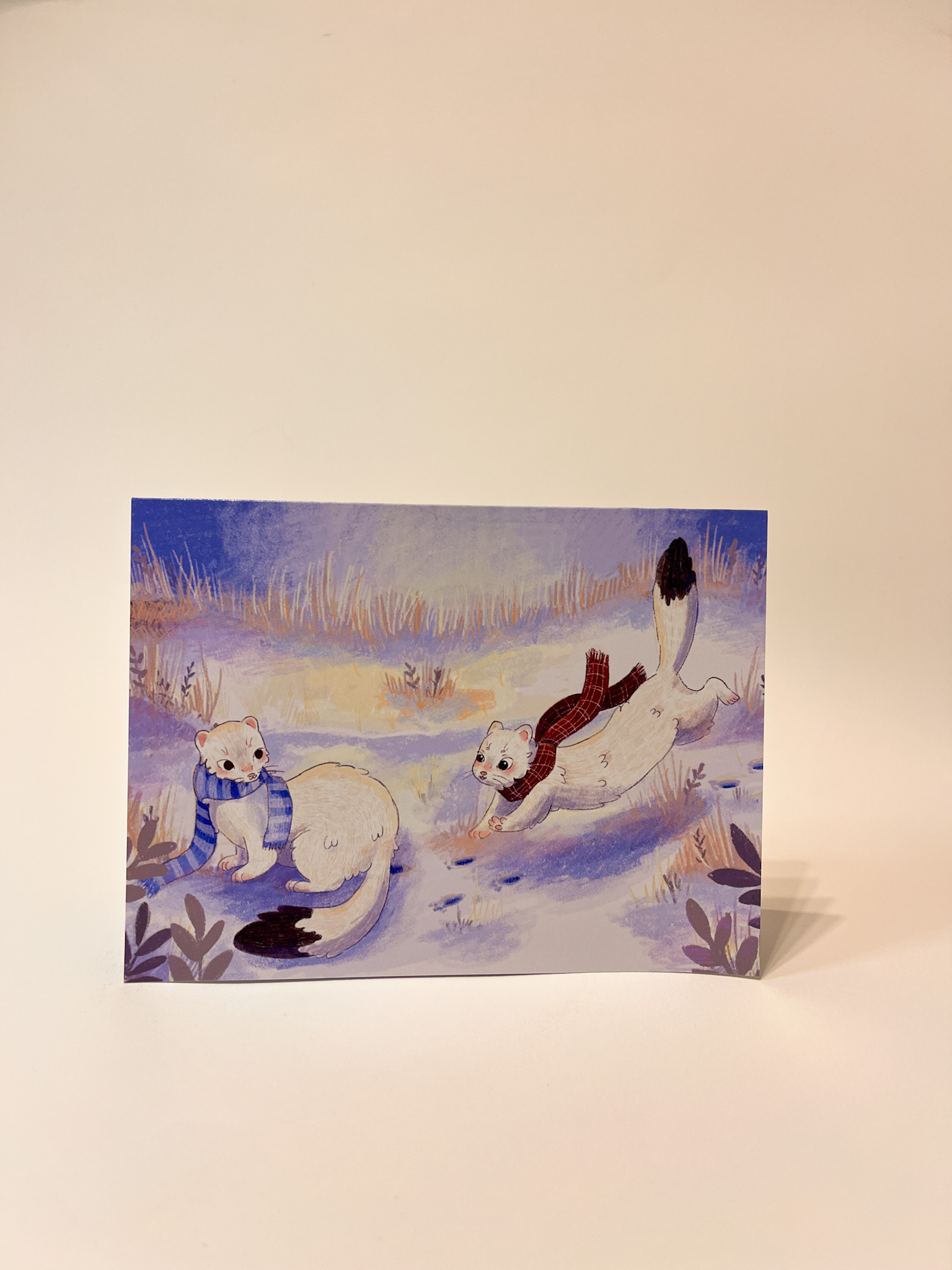 TARJETA ARMIÑOS JUGANDO - Imagen 2