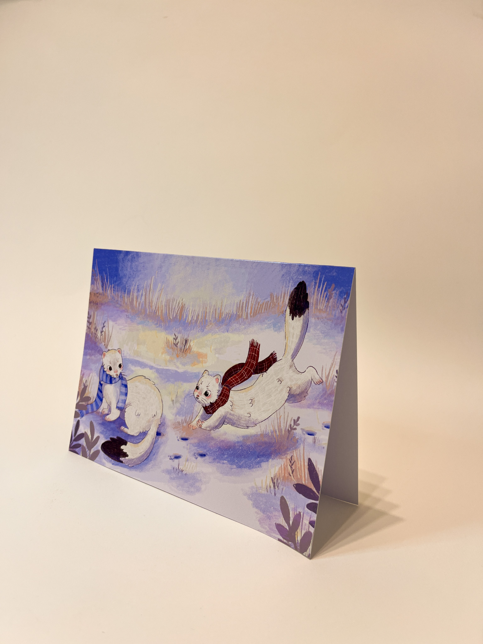 TARJETA ARMIÑOS JUGANDO - Imagen 3