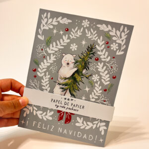 TARJETA NAVIDAD OSITO POLAR