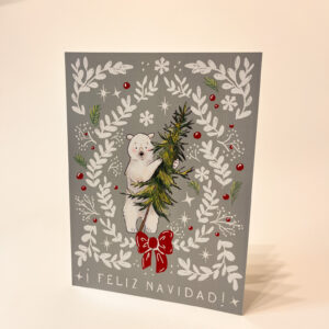 TARJETA NAVIDAD OSITO POLAR - Imagen 3