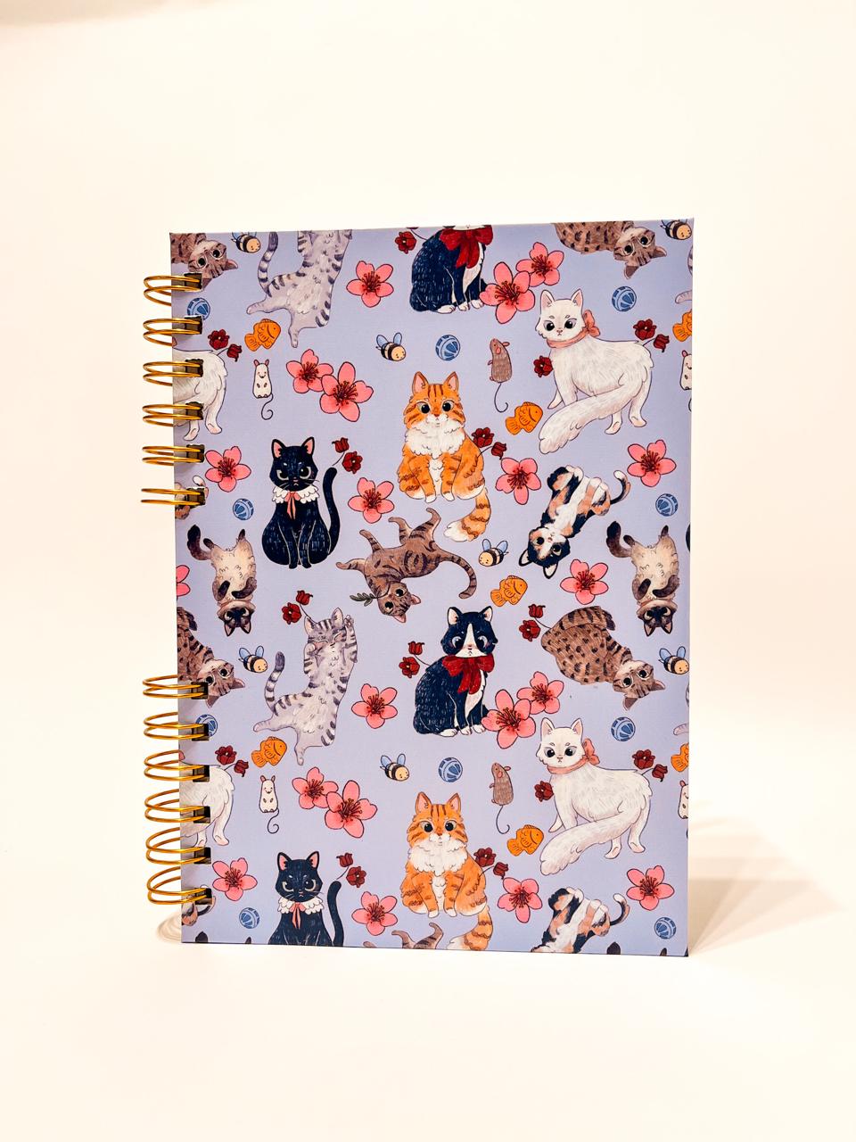 LIBRETA GATITOS CELESTE - Imagen 1