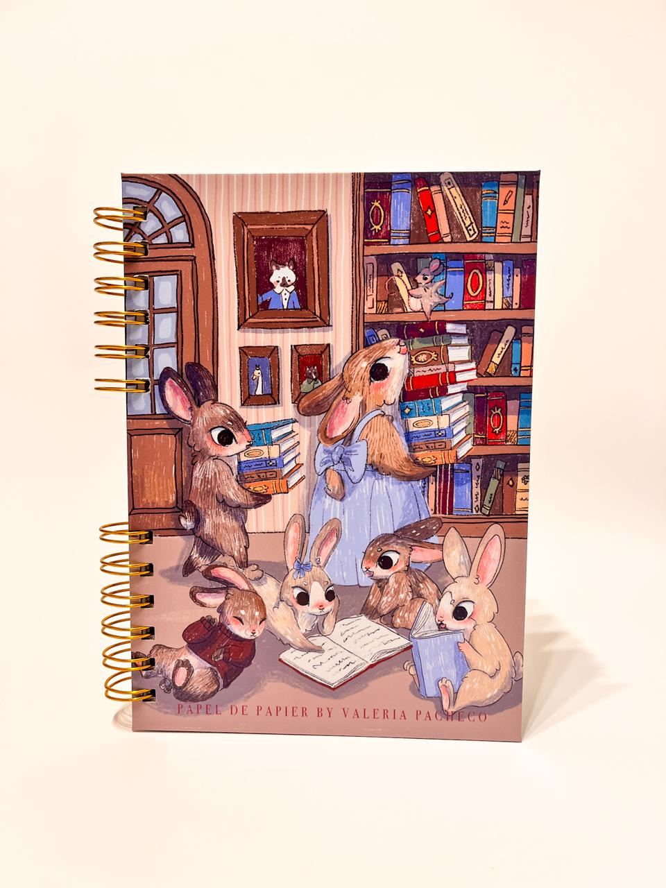 LIBRETA HORA DE LECTURA CONEJOS - Imagen 1