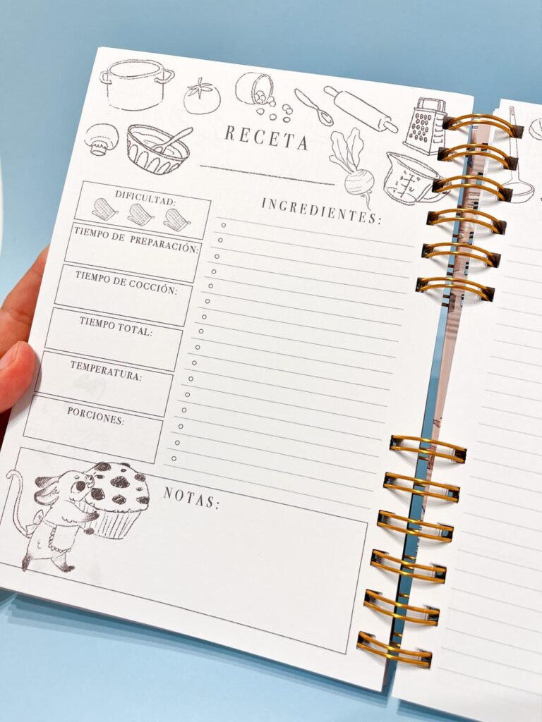 LIBRETA DE RECETAS: ¡TU COCINA, TUS SABORES! RATOFAMILIA