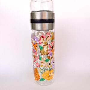 BOTELLA DE VIDRIO PARA TE: ANIMALITOS DEL BOSQUE - Imagen 4