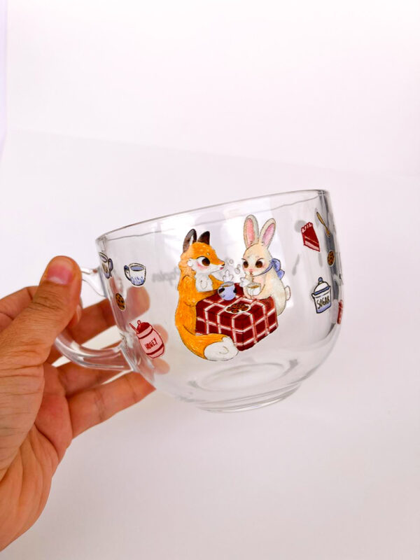 TAZA ZORRO Y CONEJO TEA TIME