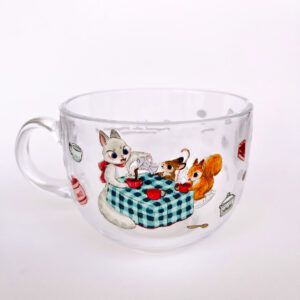 TAZA GATA, ARDILLA Y RATONCITO EN COFFEE BREAK - Imagen 2