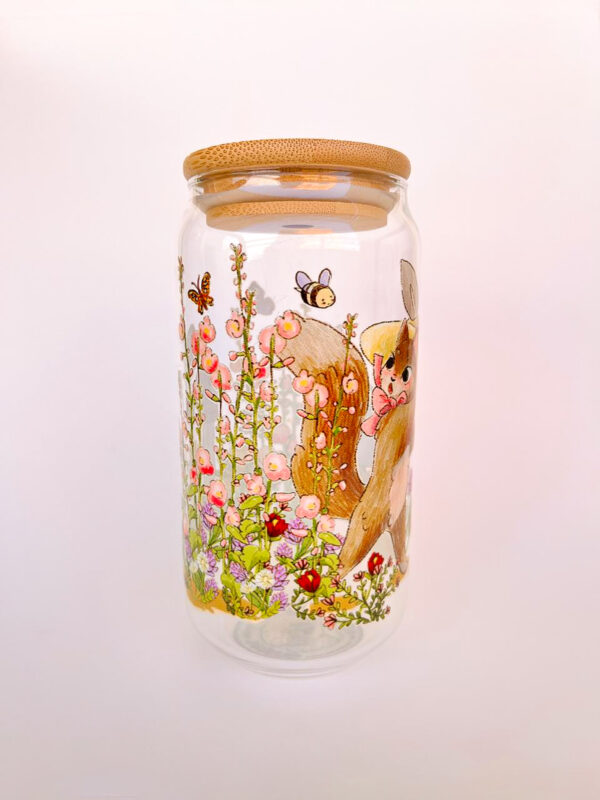 VASO GATO EN PRIMAVERA